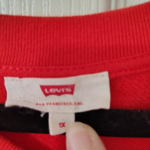 Red Levi's 1X Sweater - Picture 4 of 7